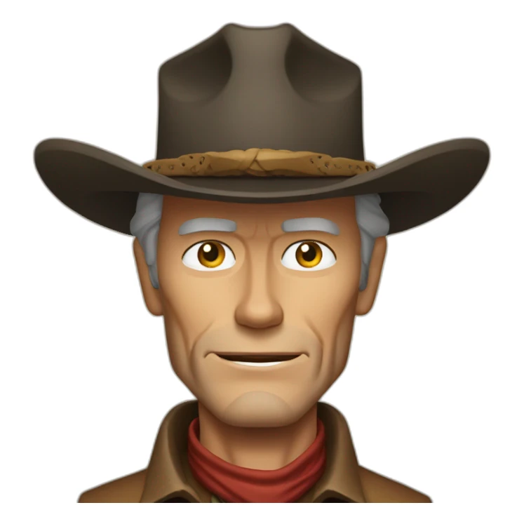 Clint Eastwood cowboy sticker