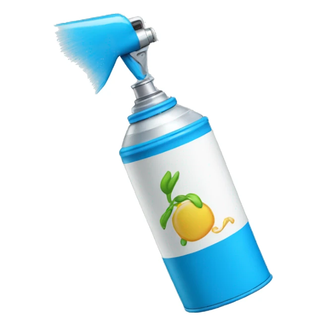 spray-can blue sticker