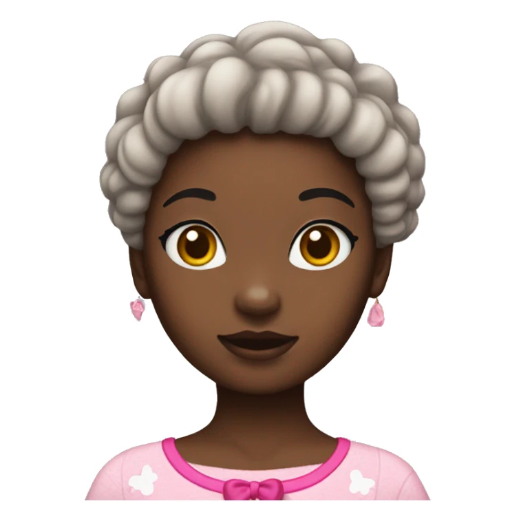 Hello kitty as a black girl sticker