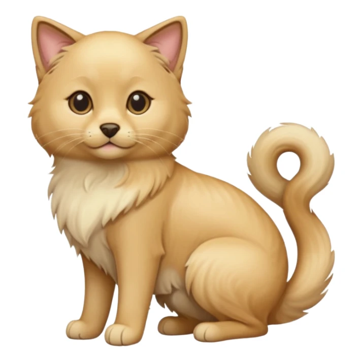 cat and dog one body sticker