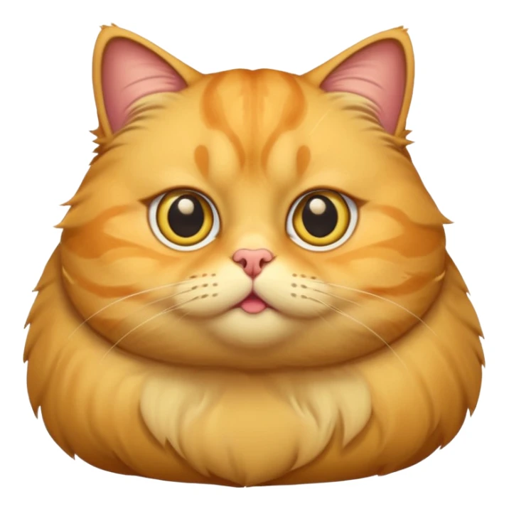 fat yellow cat sticker