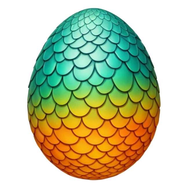 generate realistic detailed dragon egg sticker