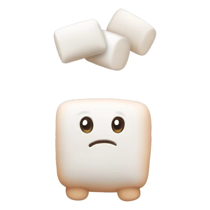 Marshmallows cute sticker
