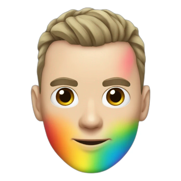 Jonathan Toews as a rainbow ninja sticker