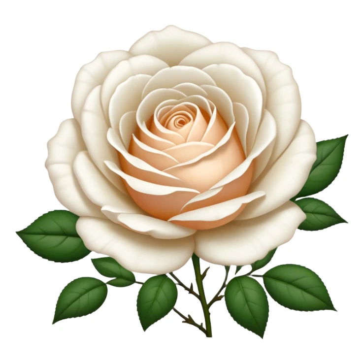 white English rose Benjamin Britten ( flower ) sticker