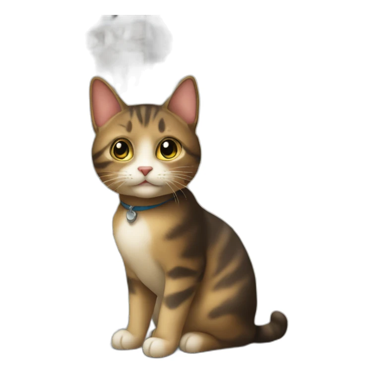 Un chat dans un château sticker