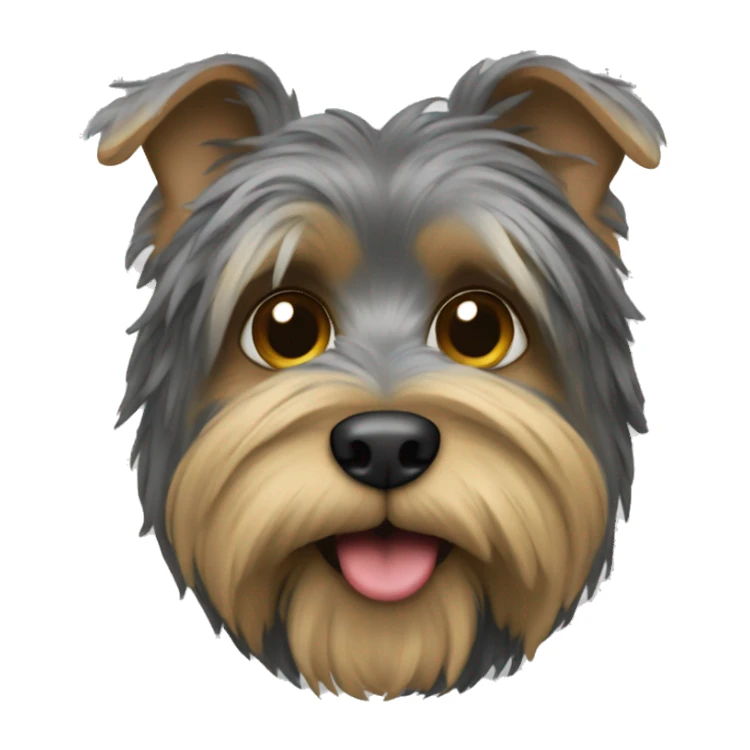 Yorkshire with a heart sticker