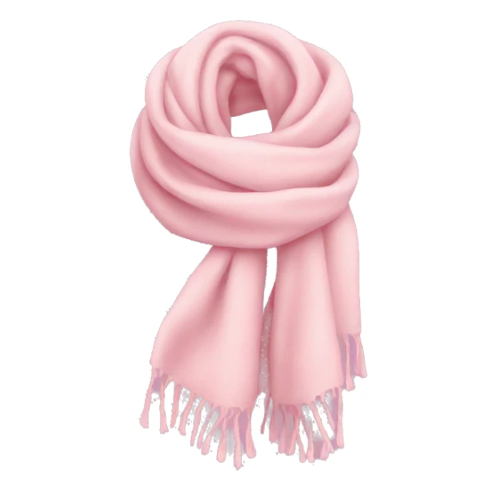 light pink scarf sticker