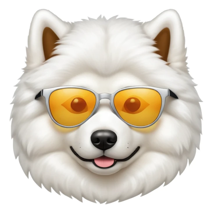 Samoyed wearing sunglasses  sticker
