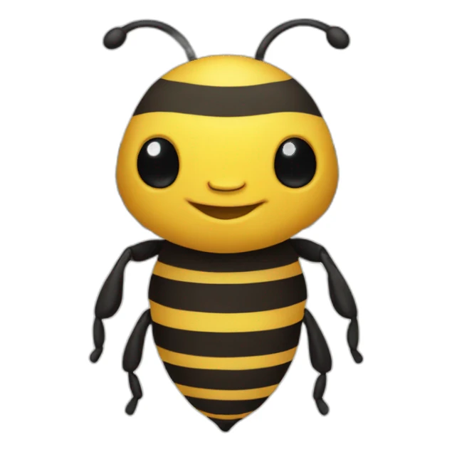 bee in person sticker