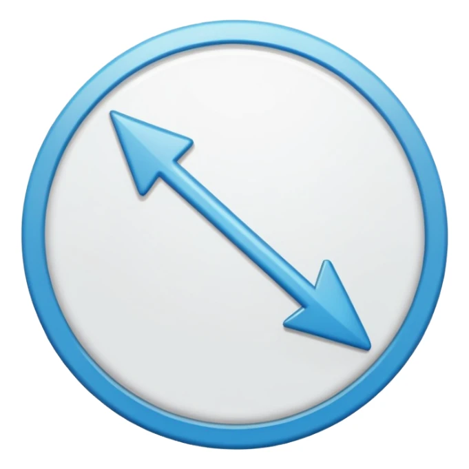 white round arrow  sticker