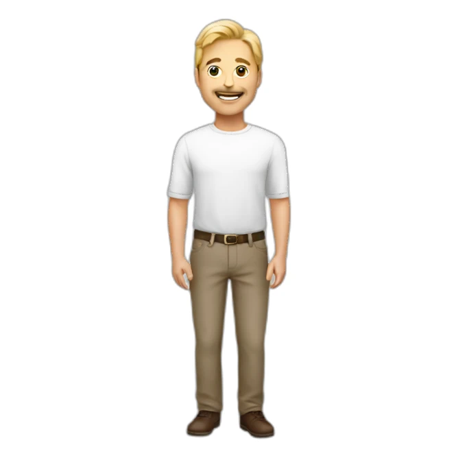 Canada man white sticker