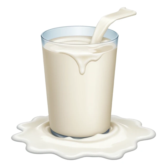 milk spilled on the floor sticker