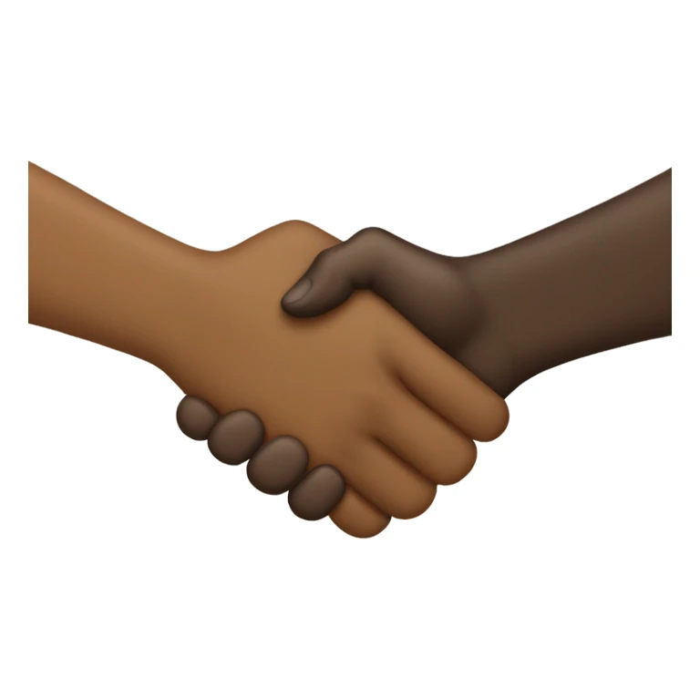 interracial handshake sticker