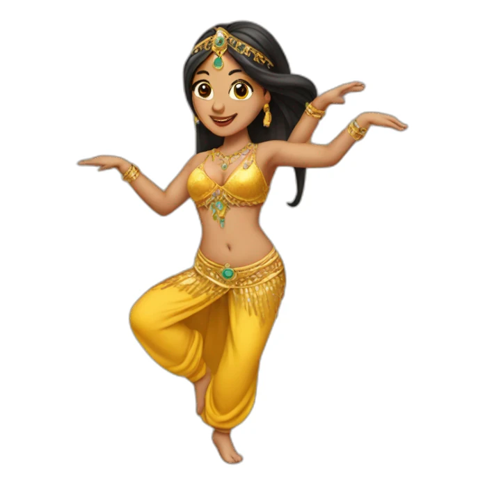 Belly dancer sticker