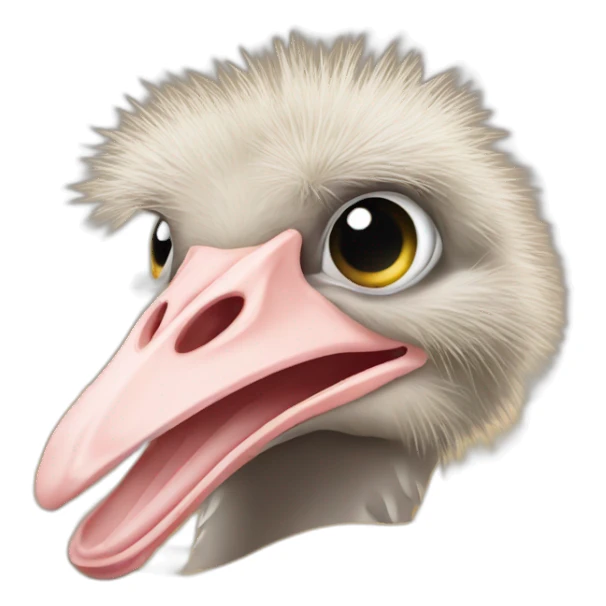 ostrich head in the sand sticker