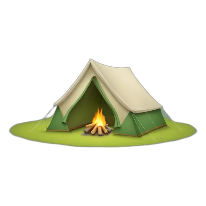 camping tent sticker