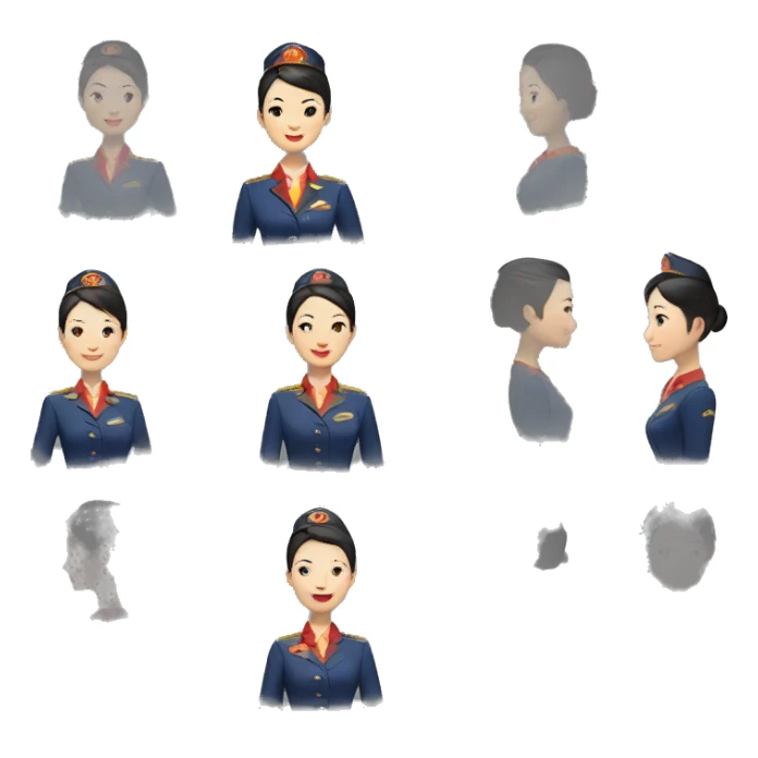Hainan Airlines cabin crew sticker