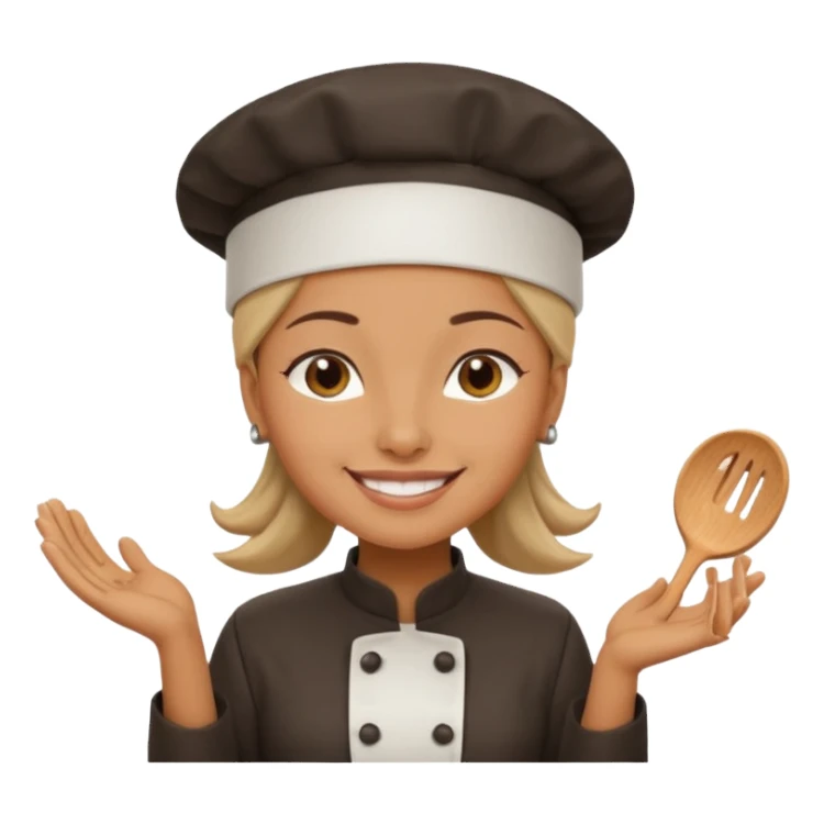 woman wearing chef hat sticker