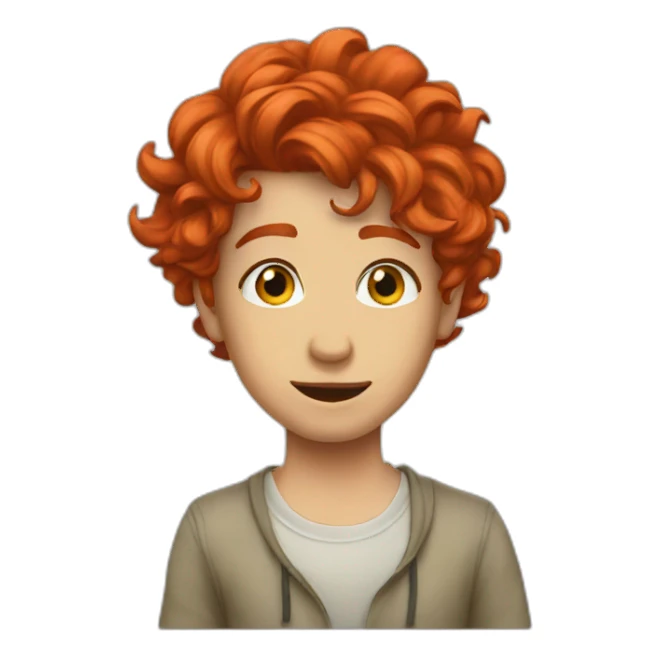 red hair memes sticker