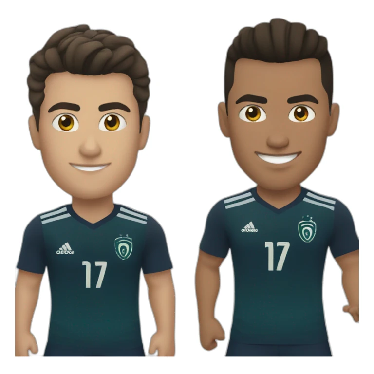 Cr7 and bellingham sticker