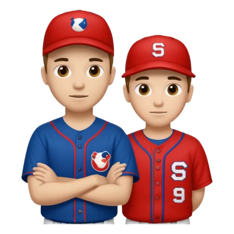 quiero dos equipos enemigos de baseball  sticker
