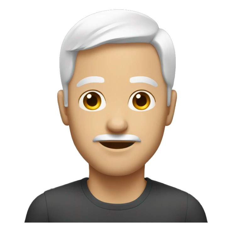 white man stretch sticker