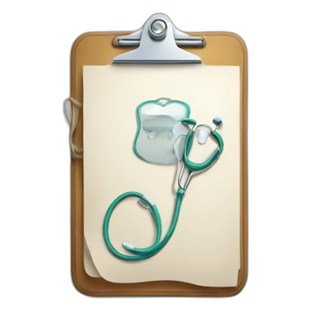 Medical clipboard sticker