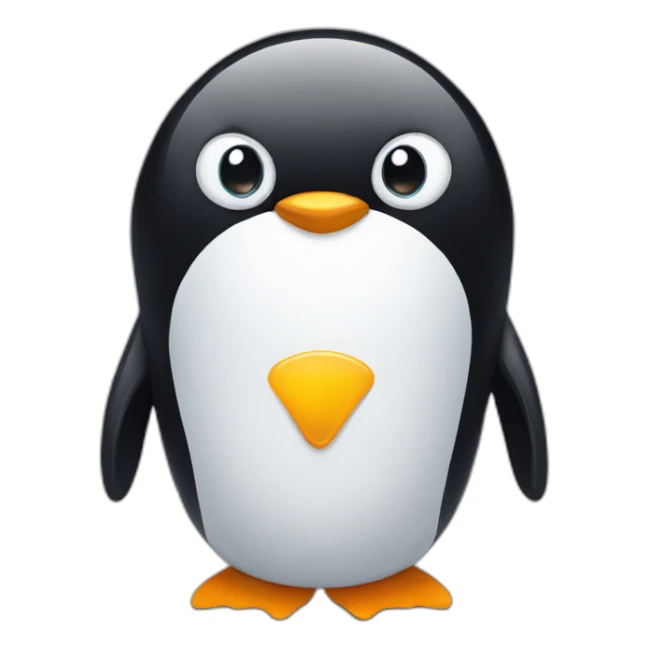 Penguin but not a brain sticker