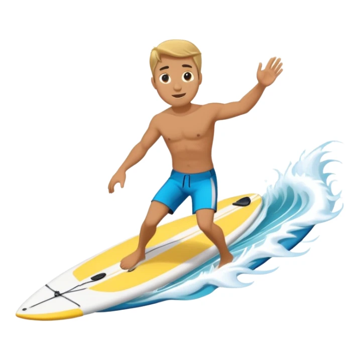man wakesurfing behind boat  sticker