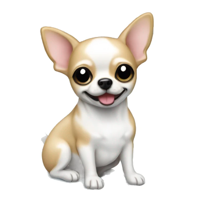 snow globe with cream chihuahua  sticker