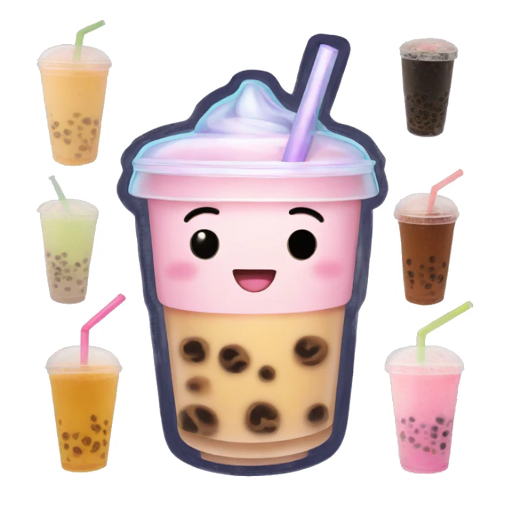 bubble tea aesthetic sticker