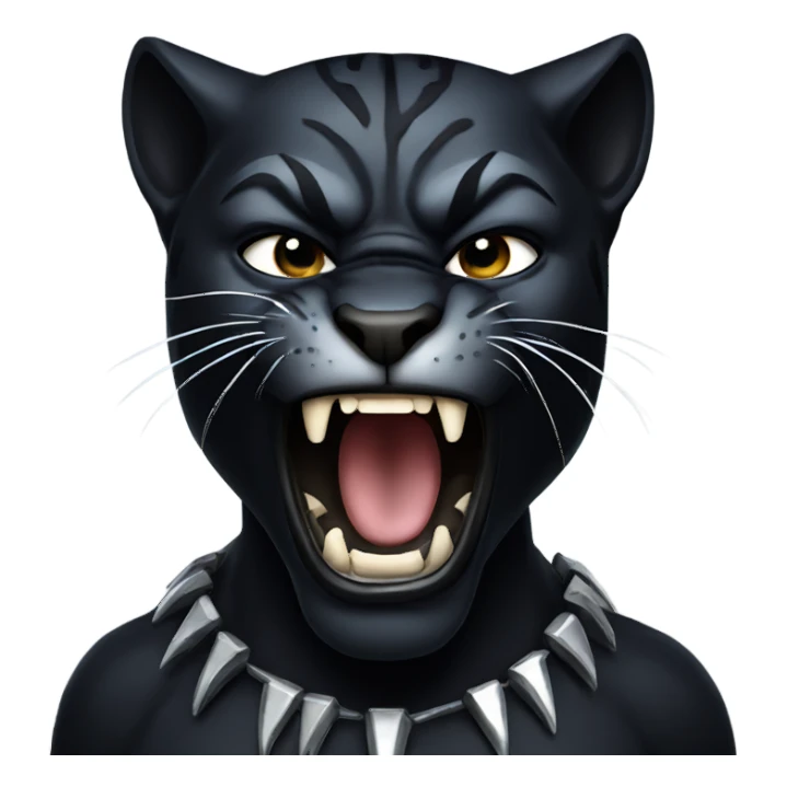 Black Panther growling sticker