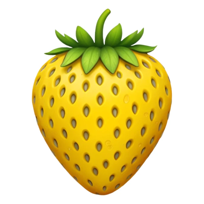Strawberry: yellow seem sticker
