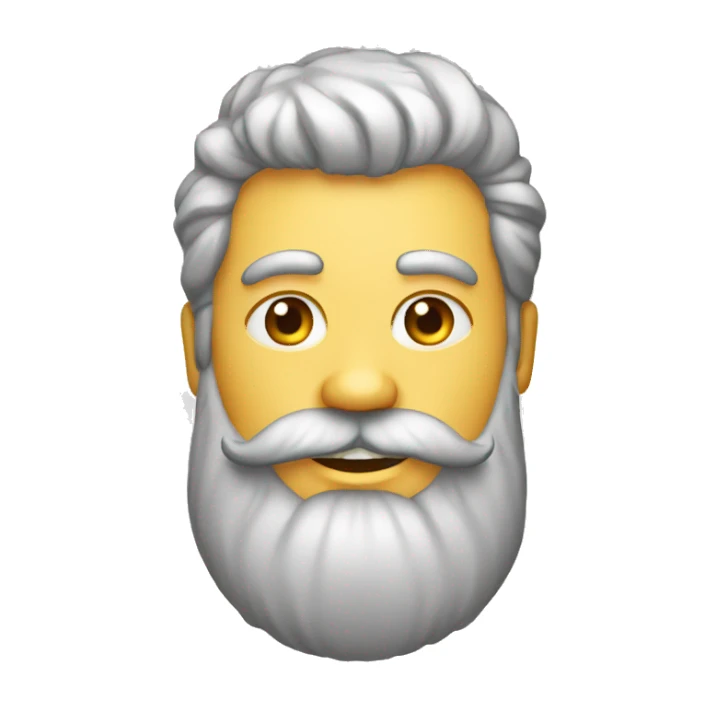 homme grosse barbe sticker