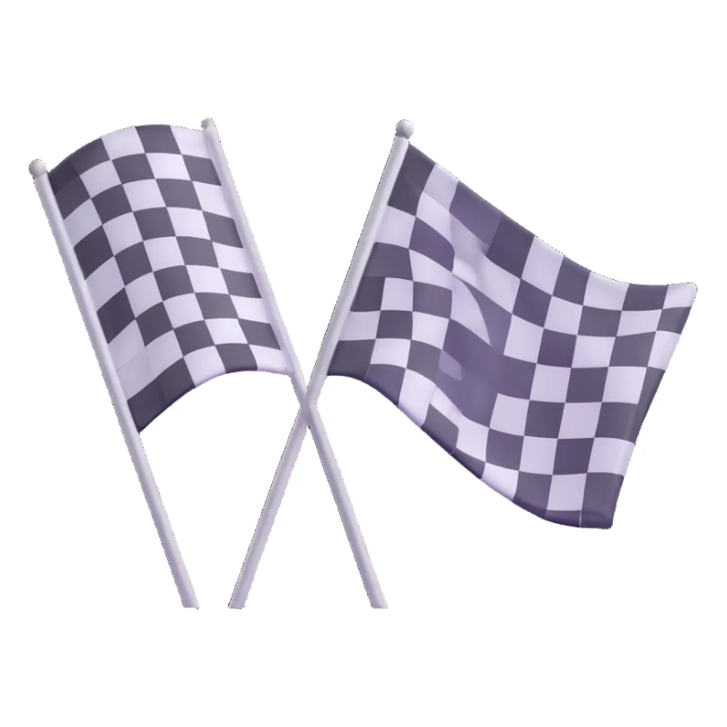 checkered racing flag sticker