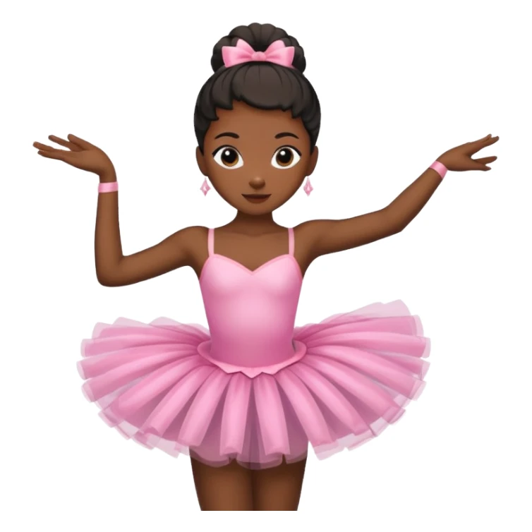 Black skin ballerina sticker