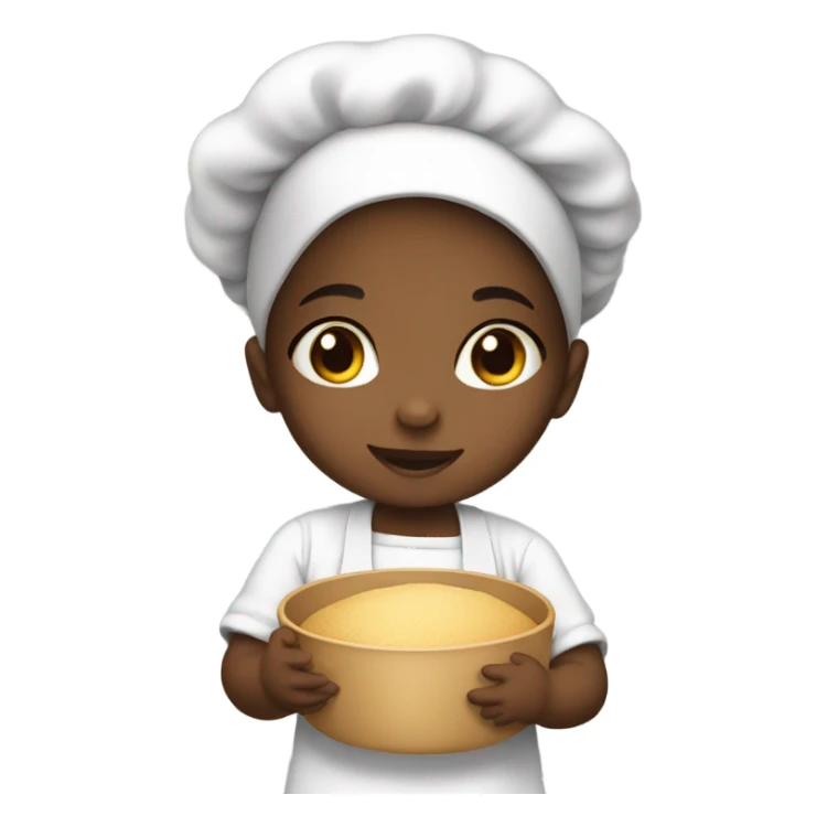 Baby girl baking  sticker