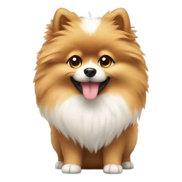 Pom with heart sticker