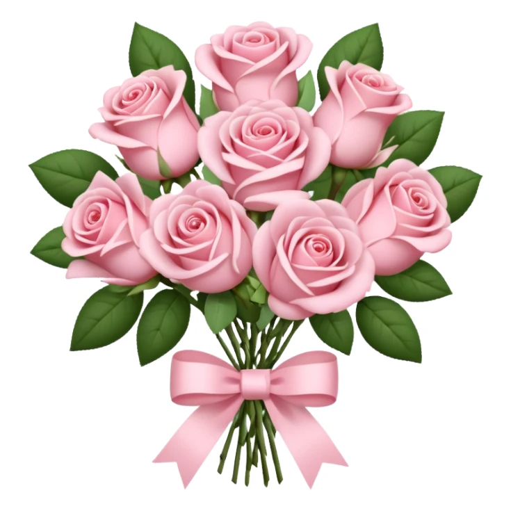 Light Pink Bouquet With Roses sticker