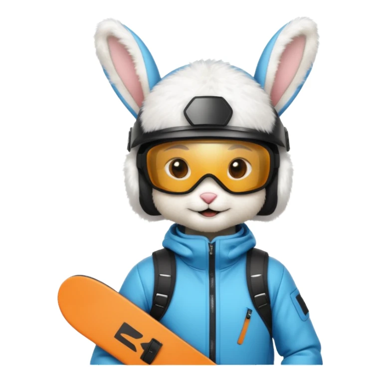 Snowboarder Bunny sticker
