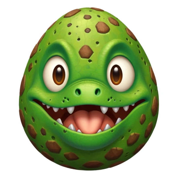 Crazy dog with Dino egg sticker