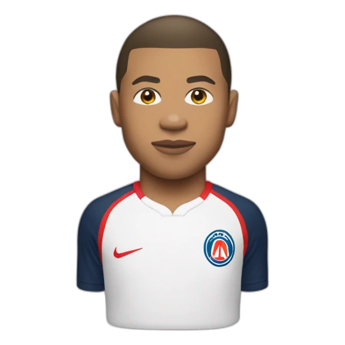 mbappe wearing a indochine shirt sticker