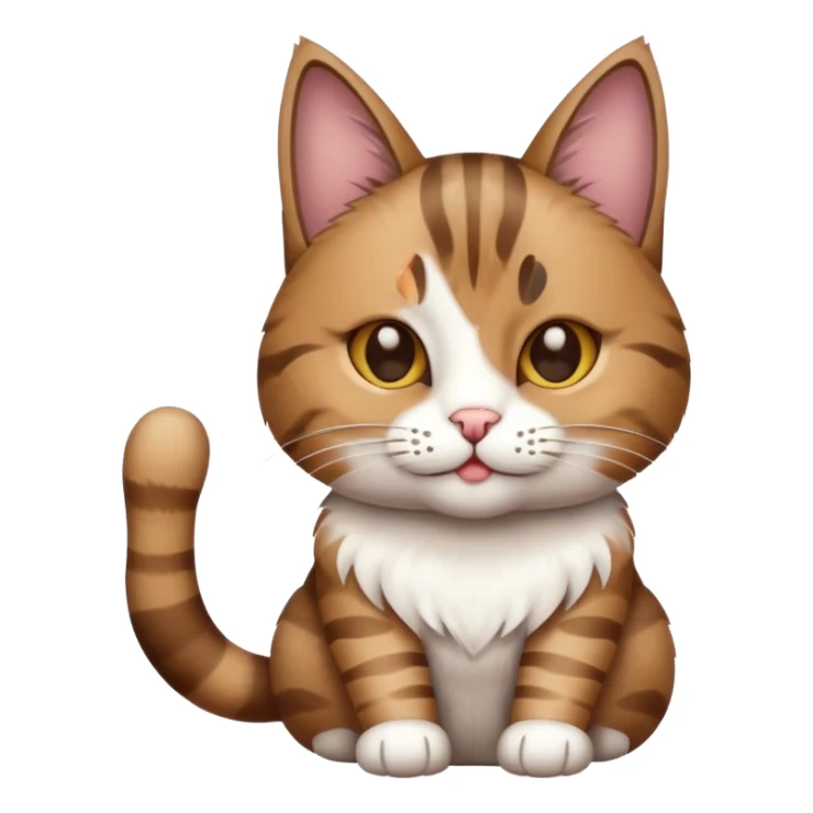 cat with peace sign sticker