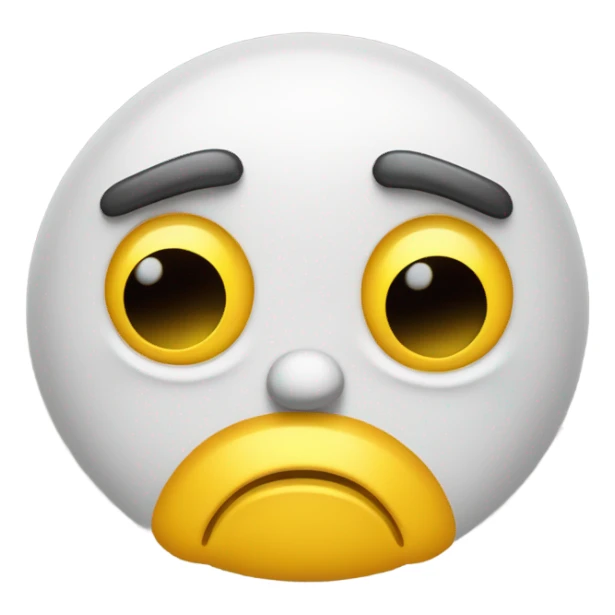 Sad and angry emoji sticker