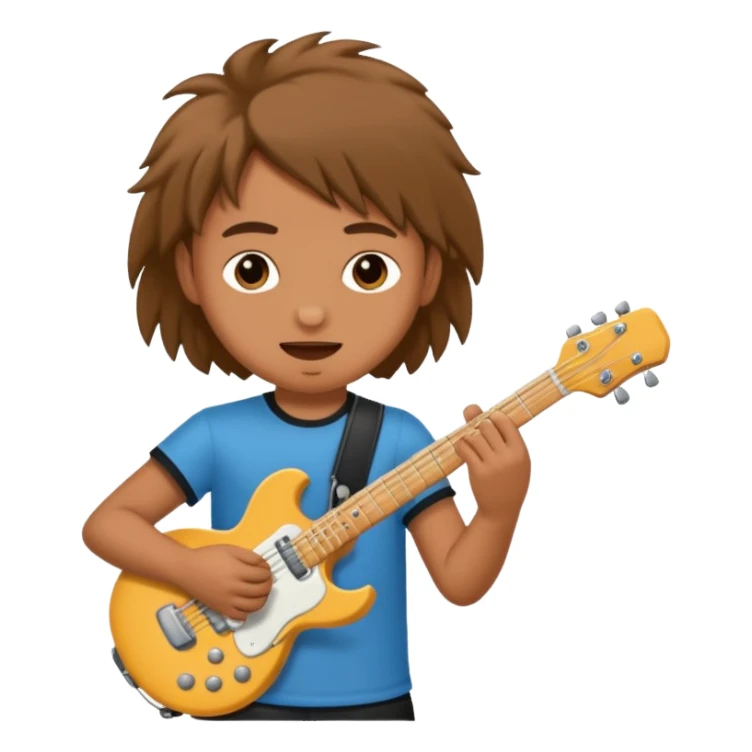 rock player kids sticker