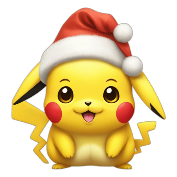 Pikachu avec un bonnet de noel sticker