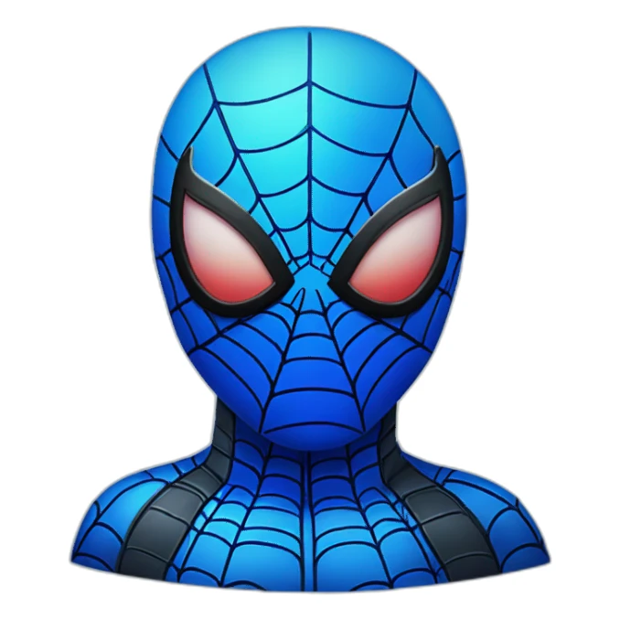 Blue gradient spider man sticker