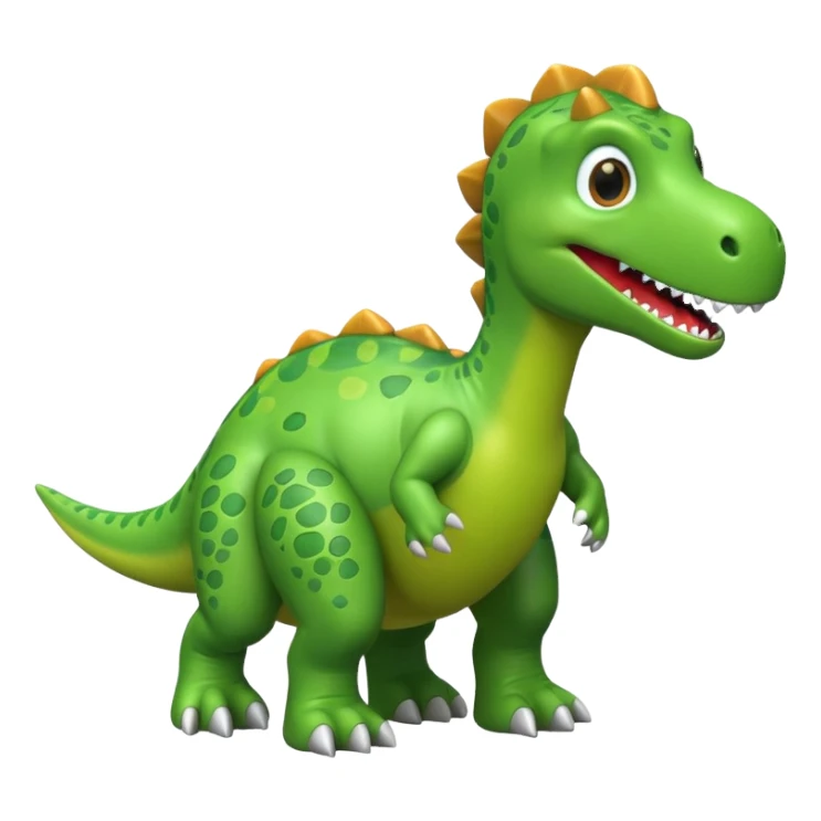 green dino toy sticker