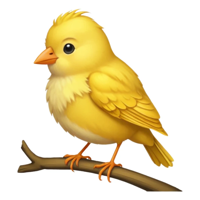 yellow bird sticker